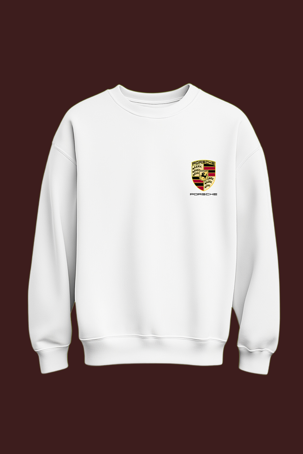 White Porsche Graphic Sweatshirt – Premium Car Lovers Edition