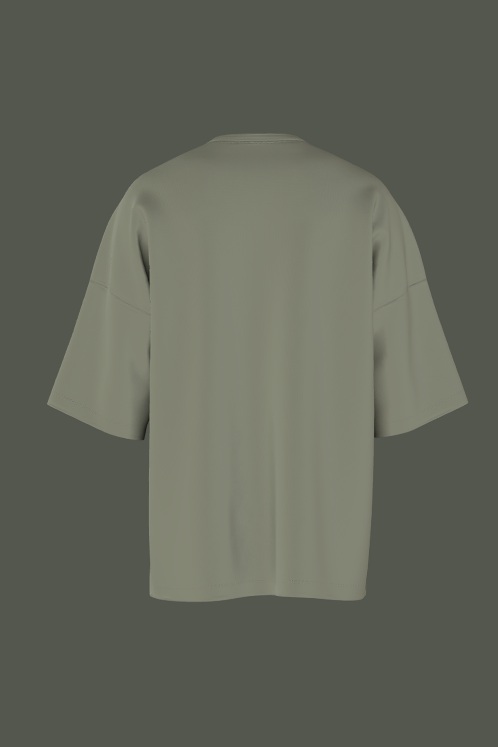 Olive Green Oversized T-Shirt – Hustle Royal Streetwear Edition