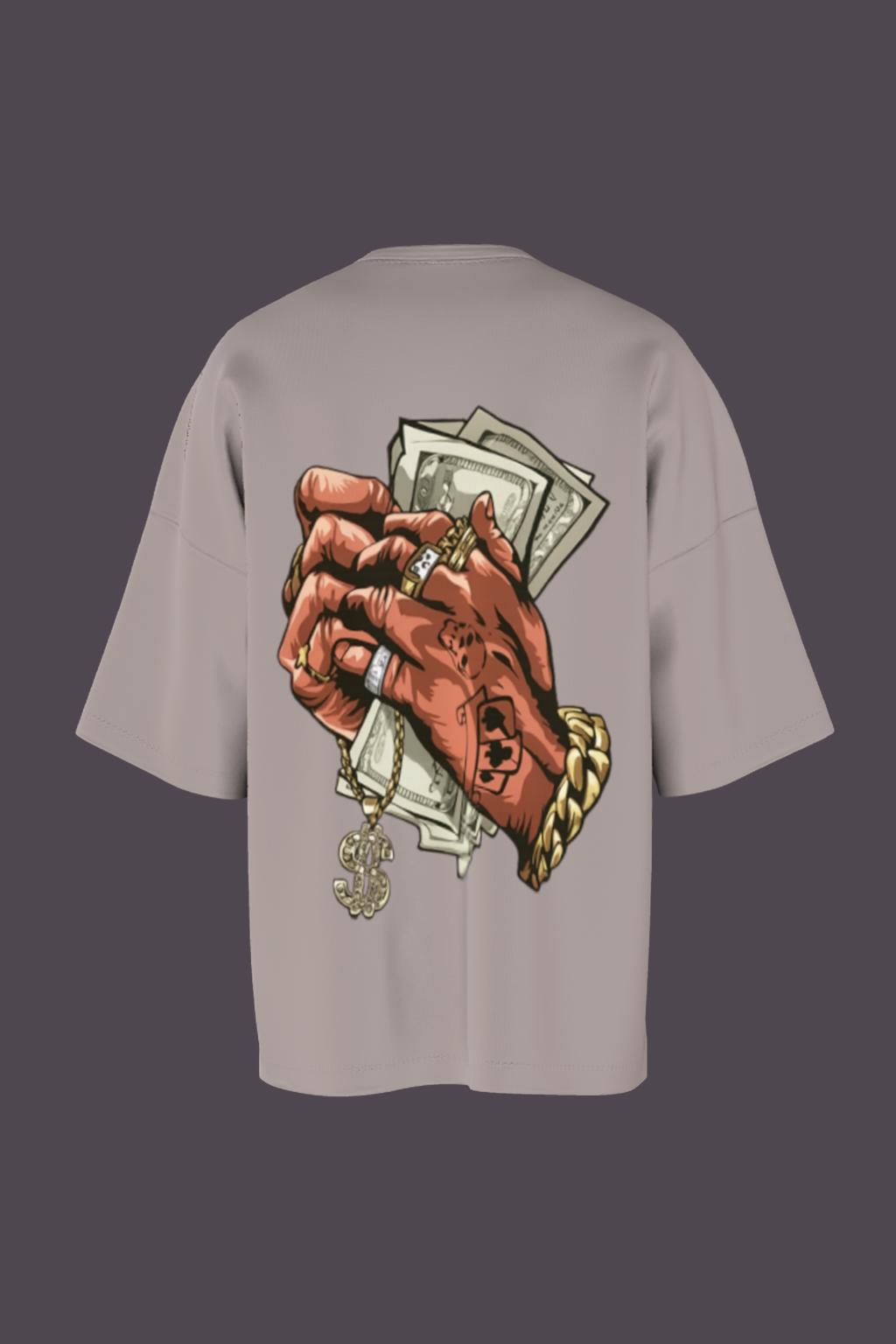 Humble Hustle Oversized T-Shirt – Money Grip Streetwear Graphic Tee